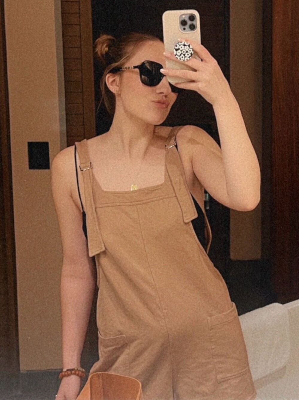 Evereve Bobi Cotton Short Overalls Size XS